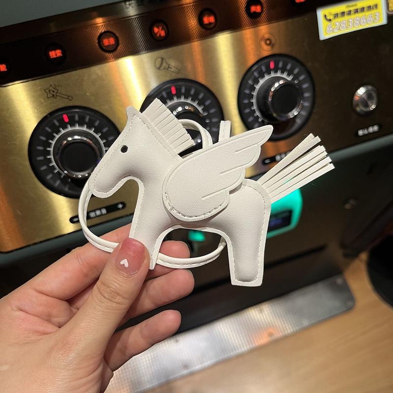 Mini Angel Pegasus Pony Pendant Handmade Stitching Women'S Bag Charm With Cute Tassel Fashion Accessory Birthday Gift