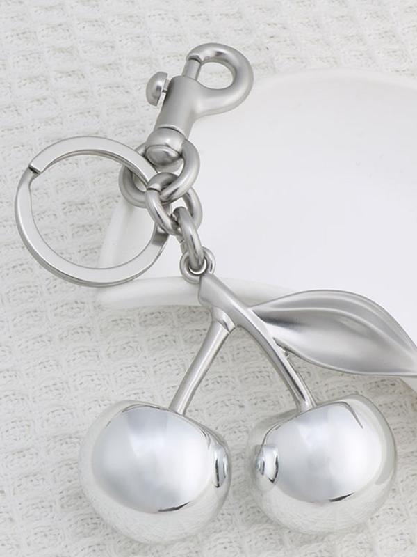 Cute Cherry Design Keychain, Bag Charms, Fashionable Alloy Keychain for Women & Girls, Trendy All-match & Exquisite Keychain for Birthday Gift