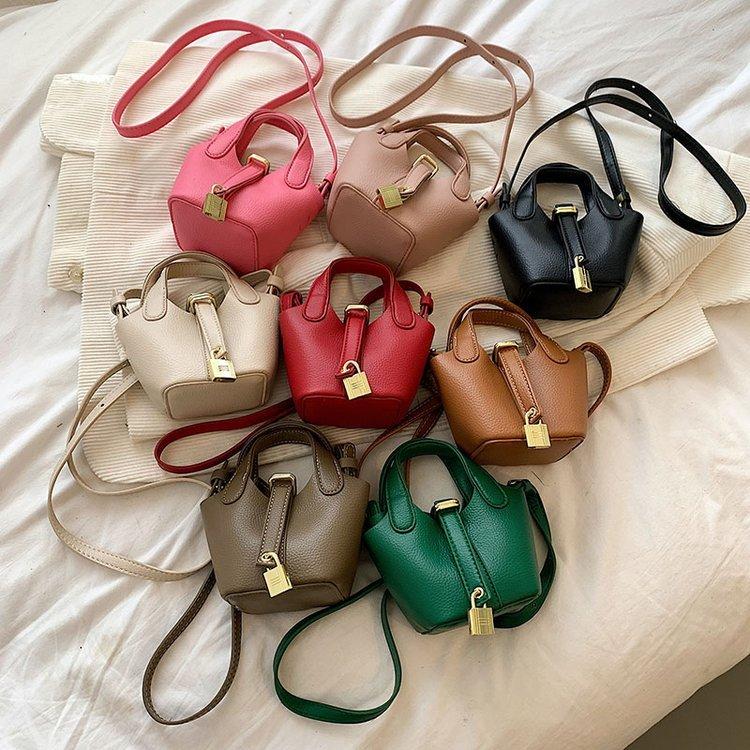 Mini fashion handbag, vegetable basket, carrying bag, crossbody bag, girls' and children's crossbody bags, modern, trendy and cool
