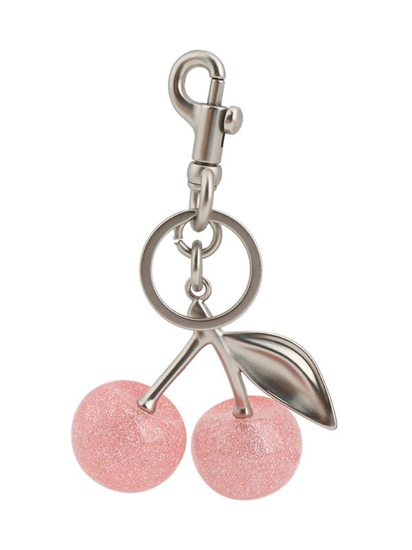 Cute Cherry Design Keychain, Bag Charms, Fashionable Alloy Keychain for Women & Girls, Trendy All-match & Exquisite Keychain for Birthday Gift