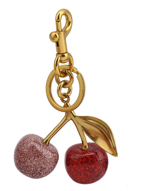 Cute Cherry Design Keychain, Bag Charms, Fashionable Alloy Keychain for Women & Girls, Trendy All-match & Exquisite Keychain for Birthday Gift