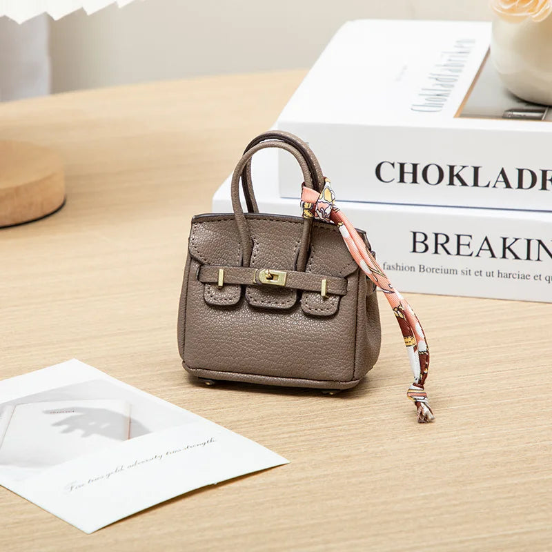 Mini Bag Pendant Small Keychain Case Accessory H Family Mini Earphone Bag Accessories Pendant Key Chain Decoration Gift