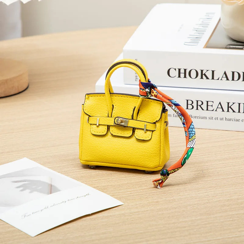 Mini Bag Pendant Small Keychain Case Accessory H Family Mini Earphone Bag Accessories Pendant Key Chain Decoration Gift