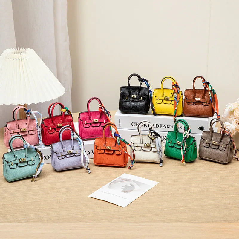 Mini Bag Pendant Small Keychain Case Accessory H Family Mini Earphone Bag Accessories Pendant Key Chain Decoration Gift