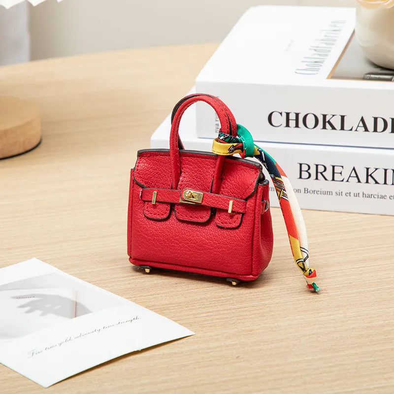 Mini Bag Pendant Small Keychain Case Accessory H Family Mini Earphone Bag Accessories Pendant Key Chain Decoration Gift