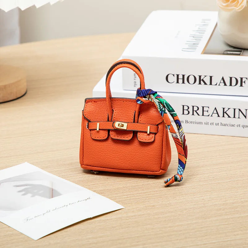 Mini Bag Pendant Small Keychain Case Accessory H Family Mini Earphone Bag Accessories Pendant Key Chain Decoration Gift