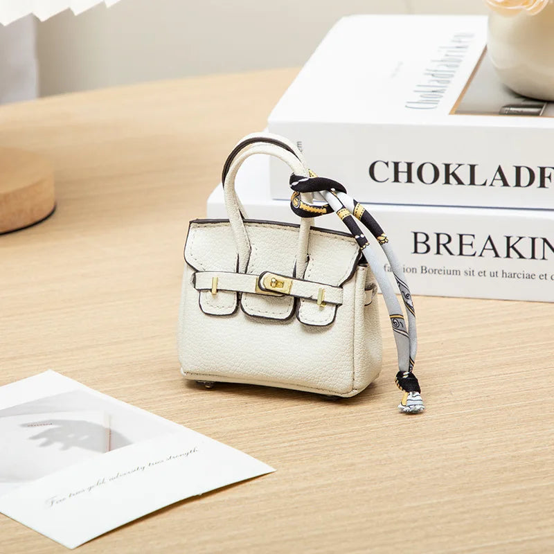 Mini Bag Pendant Small Keychain Case Accessory H Family Mini Earphone Bag Accessories Pendant Key Chain Decoration Gift