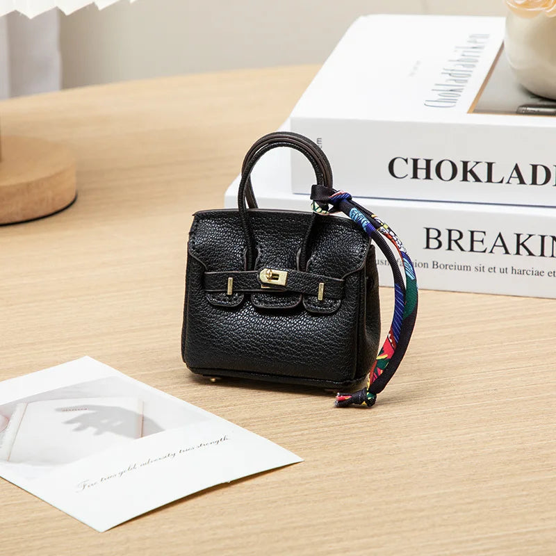 Mini Bag Pendant Small Keychain Case Accessory H Family Mini Earphone Bag Accessories Pendant Key Chain Decoration Gift