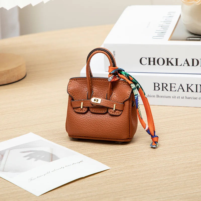 Mini Bag Pendant Small Keychain Case Accessory H Family Mini Earphone Bag Accessories Pendant Key Chain Decoration Gift