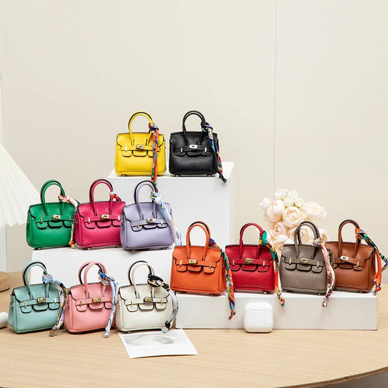 Mini Bag Pendant Small Keychain Case Accessory H Family Mini Earphone Bag Accessories Pendant Key Chain Decoration Gift