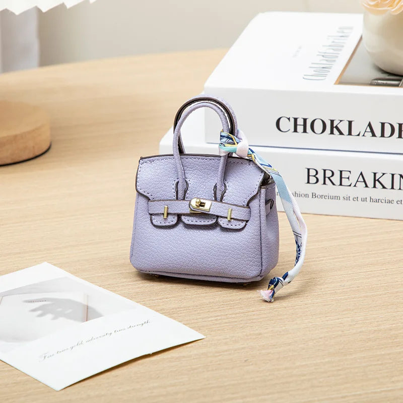 Mini Bag Pendant Small Keychain Case Accessory H Family Mini Earphone Bag Accessories Pendant Key Chain Decoration Gift