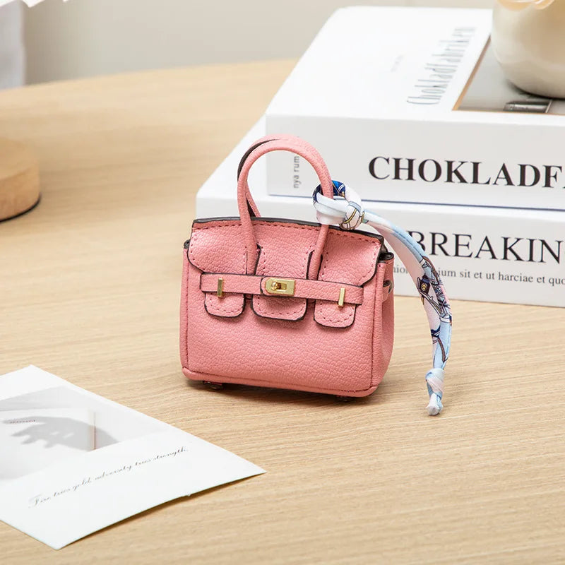 Mini Bag Pendant Small Keychain Case Accessory H Family Mini Earphone Bag Accessories Pendant Key Chain Decoration Gift