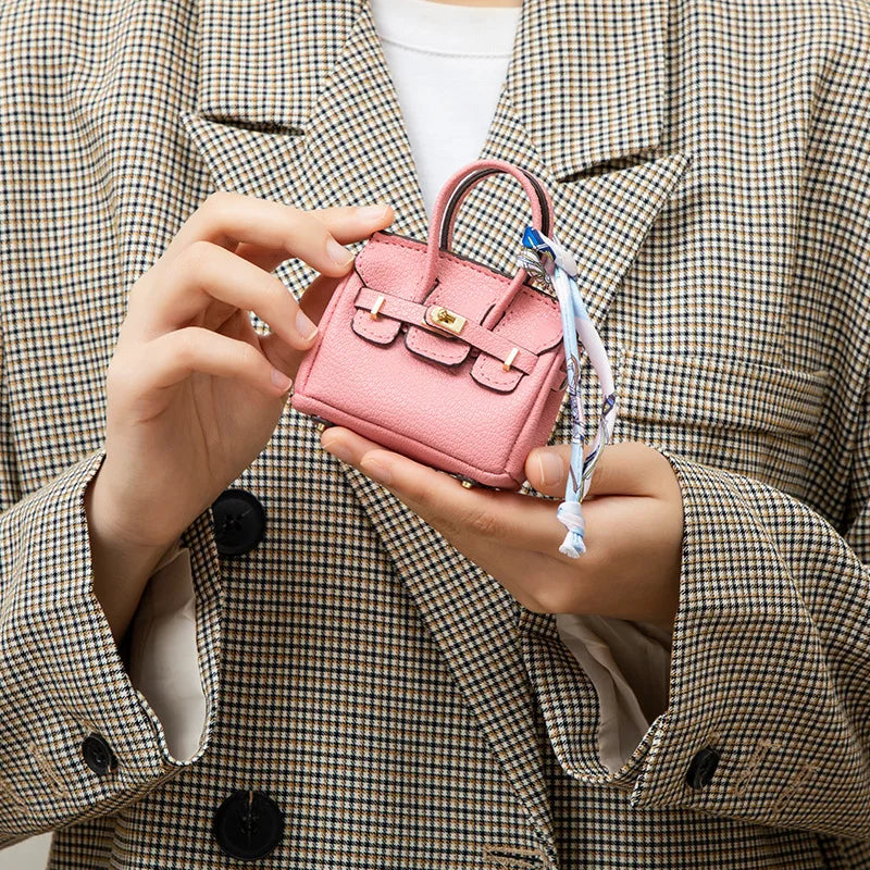 Mini Bag Pendant Small Keychain Case Accessory H Family Mini Earphone Bag Accessories Pendant Key Chain Decoration Gift