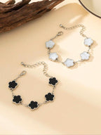 Women's Elegant Fashion Flower Design Bracelet, Fashion Jewelry for Party, Daily Clothing Decor, Trendy All-match & Exquisite Jewelry for Birthday Gift