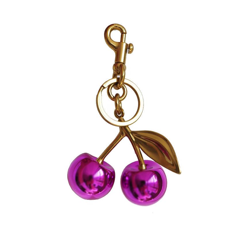 Cherry bag pendant, fashionable keychain, exquisite car keychain