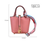 Mini Vegetable Basket Bag Pendant Hanging Accessories High Quality Leather Car Keychain Earphone Bag Pendant with Colorful Strap Today Catch the Moment