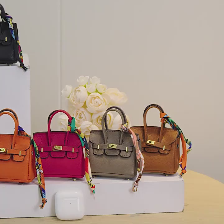 Mini Bag Pendant Small Keychain Case Accessory H Family Mini Earphone Bag Accessories Pendant Key Chain Decoration Gift